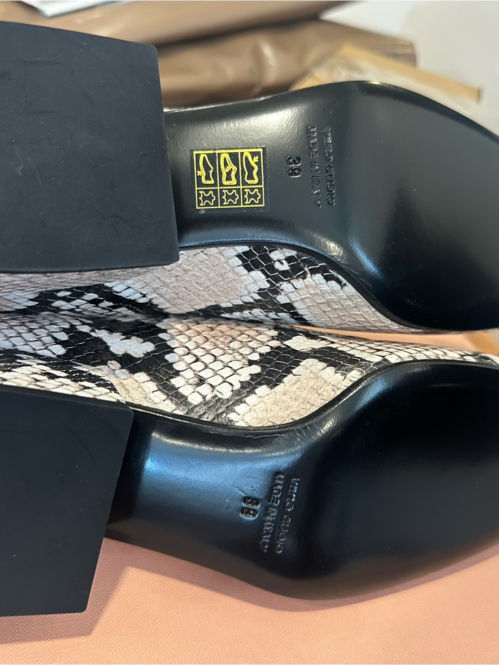 Pitone Roccia Python Loafers with Horsebit - Picture 4 of 4